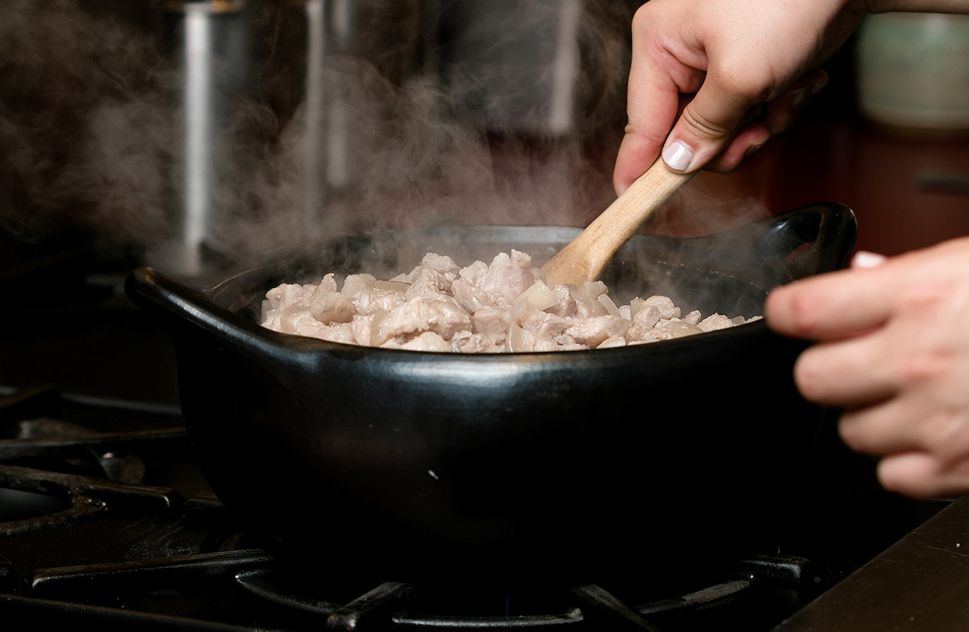 Cooking pork belly