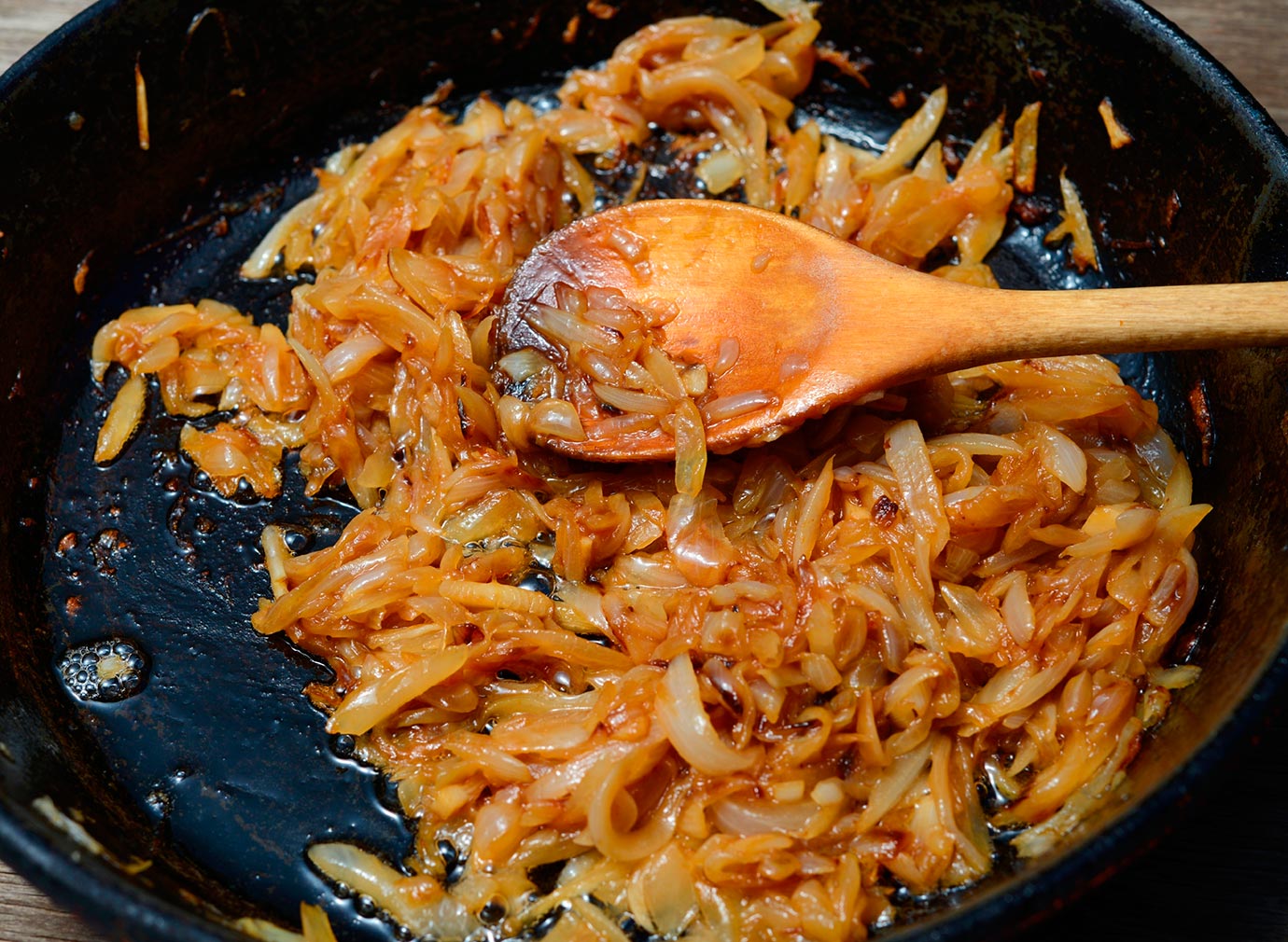 Onions caramelized