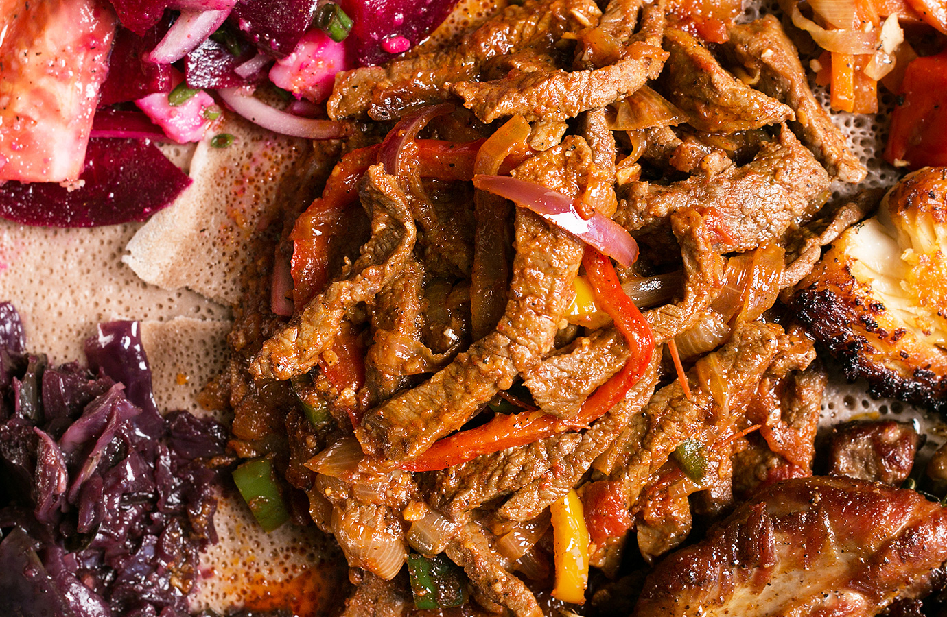 Ras Dashen Zilzil Tibs Sauted Spiced Beef