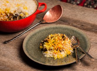Iranian Rice Pilaf with Lamb and Apricots