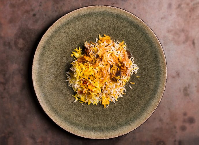 Iranian Rice Pilaf with Lamb and Apricots