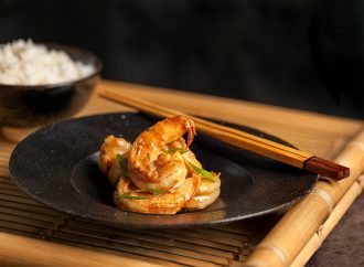 Photo of Sautéed Shrimp with Red Miso Butter Sauce