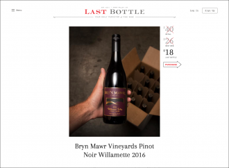 Last Bottle homepage