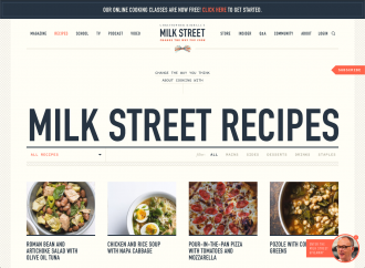 Milk Street homepage